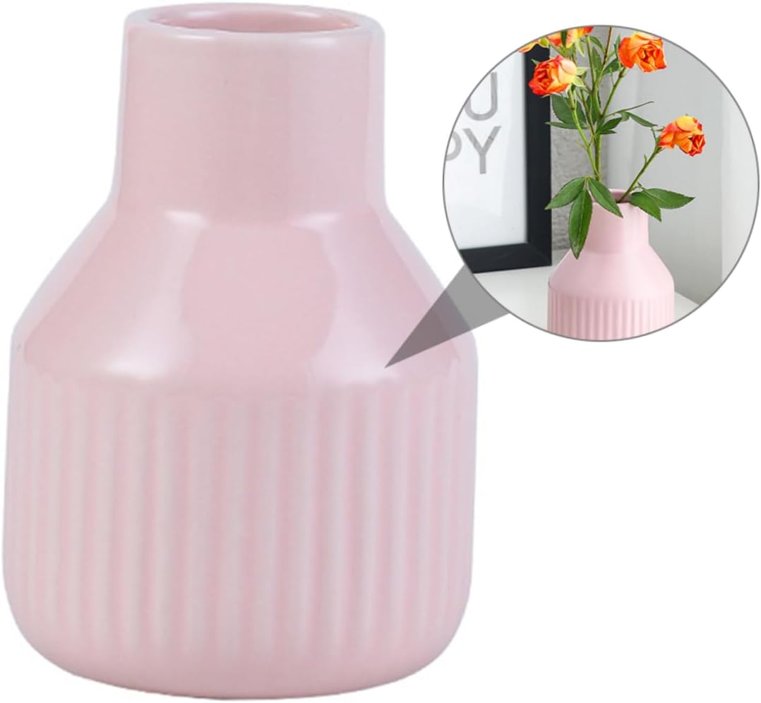 Ceramic Flower Vase Trendy Aesthetic for Home Decor