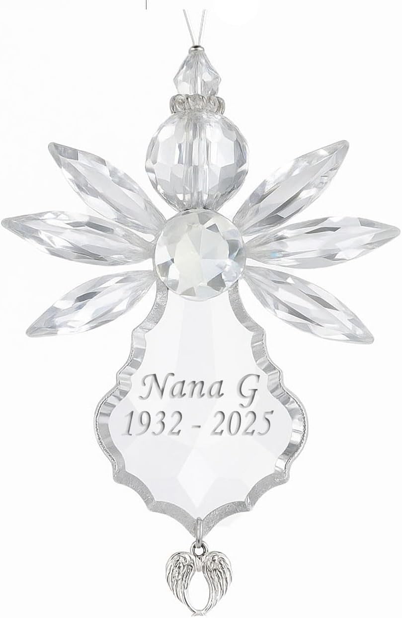 Personalized Guardian Angel Acrylic Suncatcher Ornament