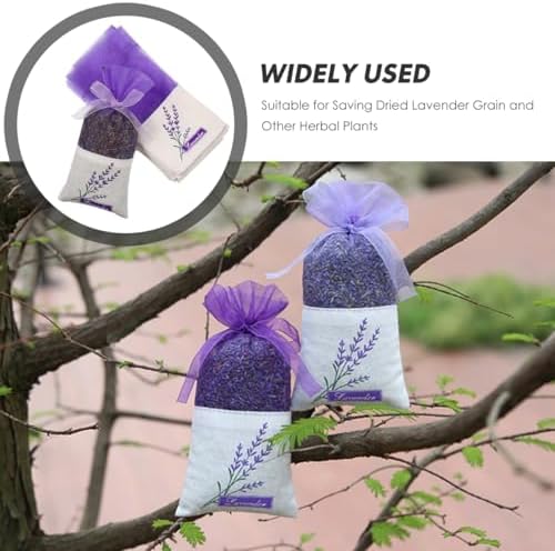 VORCOOL Lavender Sachet Bag 30 Pcs with Porcelain Embroidery
