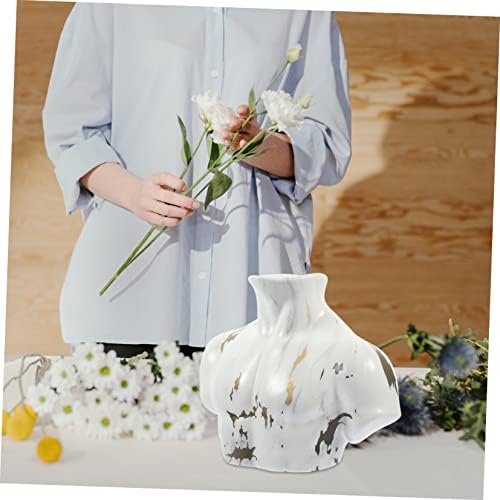 Ceramic Marble Flower Vase for Modern Home Decor