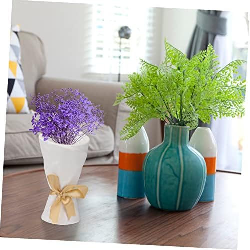 VINTORKY Decorative Mini Ceramic Vase for Home Office Desk Plant Holder