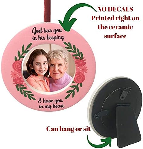 Memorial Christmas Ornament with Photo Holder