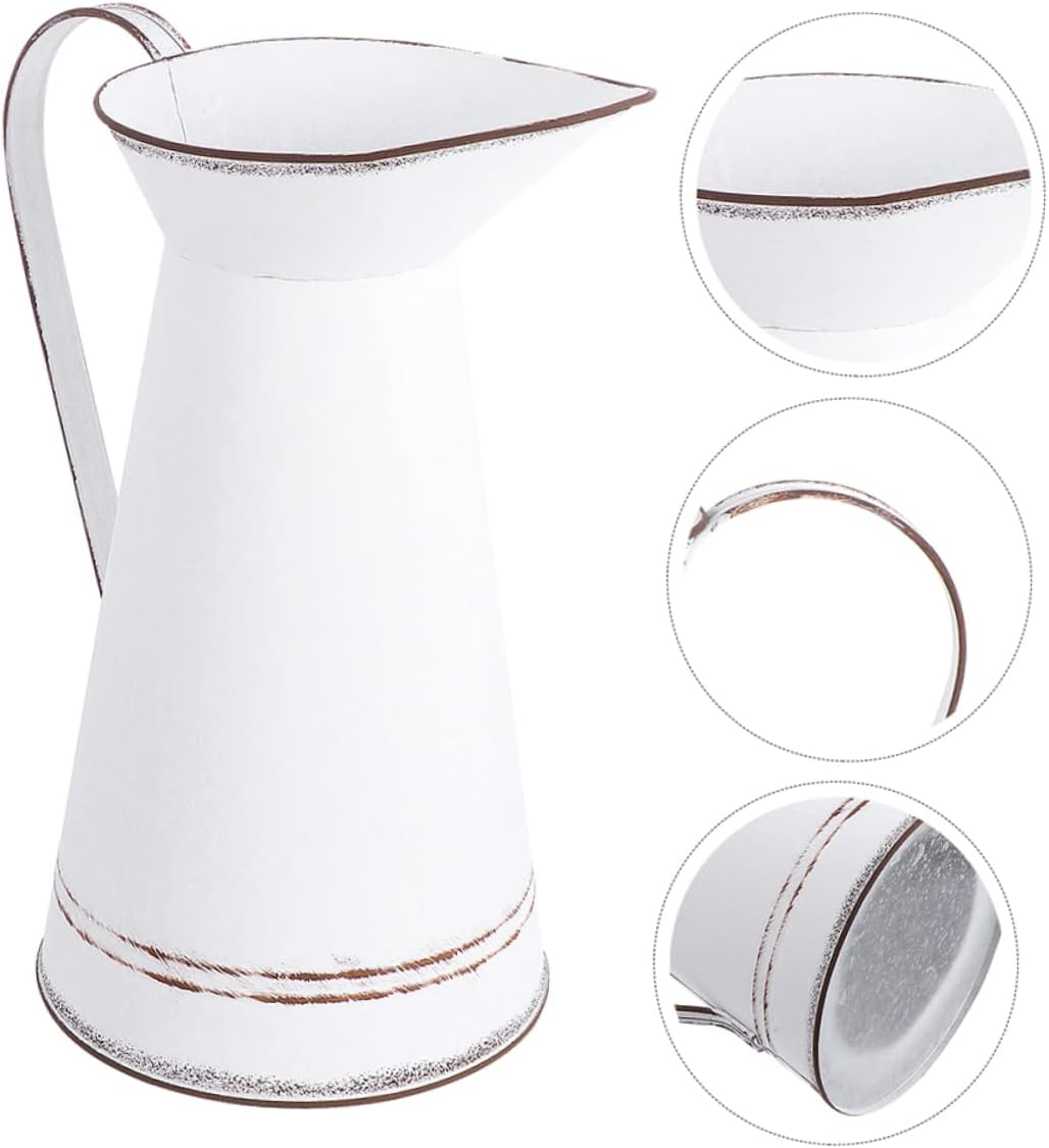 Vintage Metal Flower Pot Set for Home Office Wedding Decor