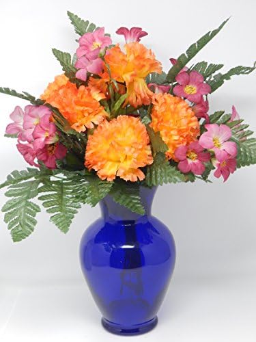 Floral Supply Online Spring Garden Vase with Booklet - Cobalt Blue