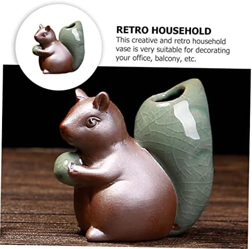 Retro Mini Ceramic Vase for Home Office Decor 1