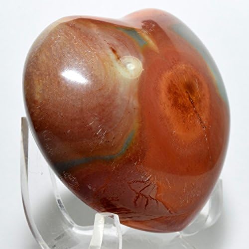 Polychrome Jasper Heart with Acrylic Stand