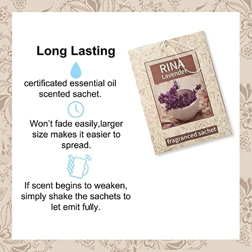 Qingbei Rina Lavender Scented Sachets 40-Pack