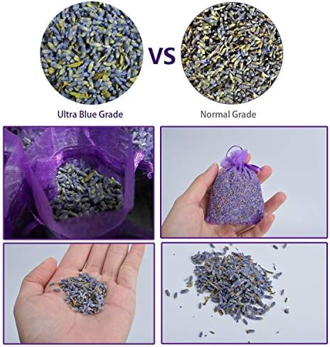 RENM 1 Pound Organic Dried Lavender Buds for Tea and Candles