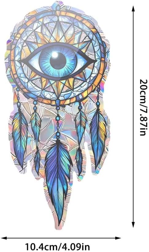 Fantasy Devil Eye Sun Catcher Colorful Stained Glass Decor