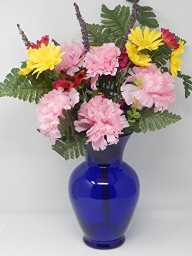 Floral Supply Online Spring Garden Vase with Booklet - Cobalt Blue