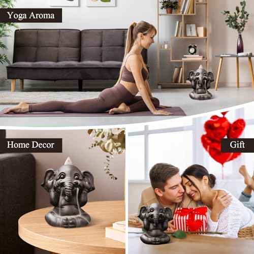 Comeon Backflow Incense Burner Set with Mat and Tweezers