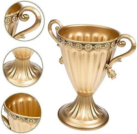 Vintage Iron Flower Pot Retro Vase for Home Decor