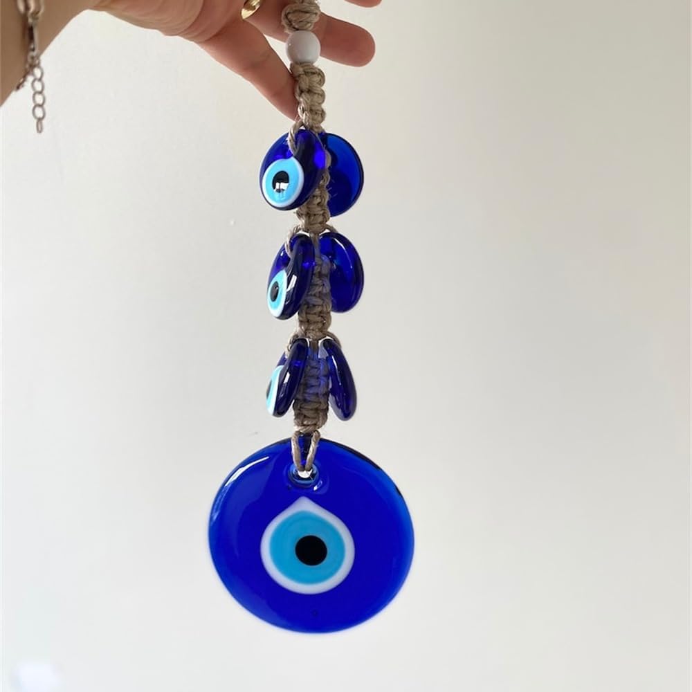 Turkish Blue Evil Eye Car Charm Hanging Ornament