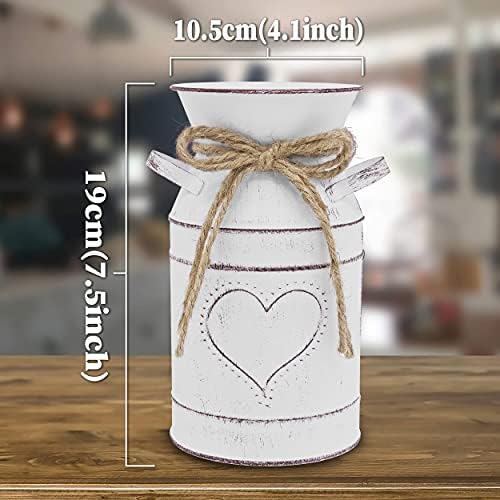 Soyizom Vintage Metal Flower Bucket Heart Vase