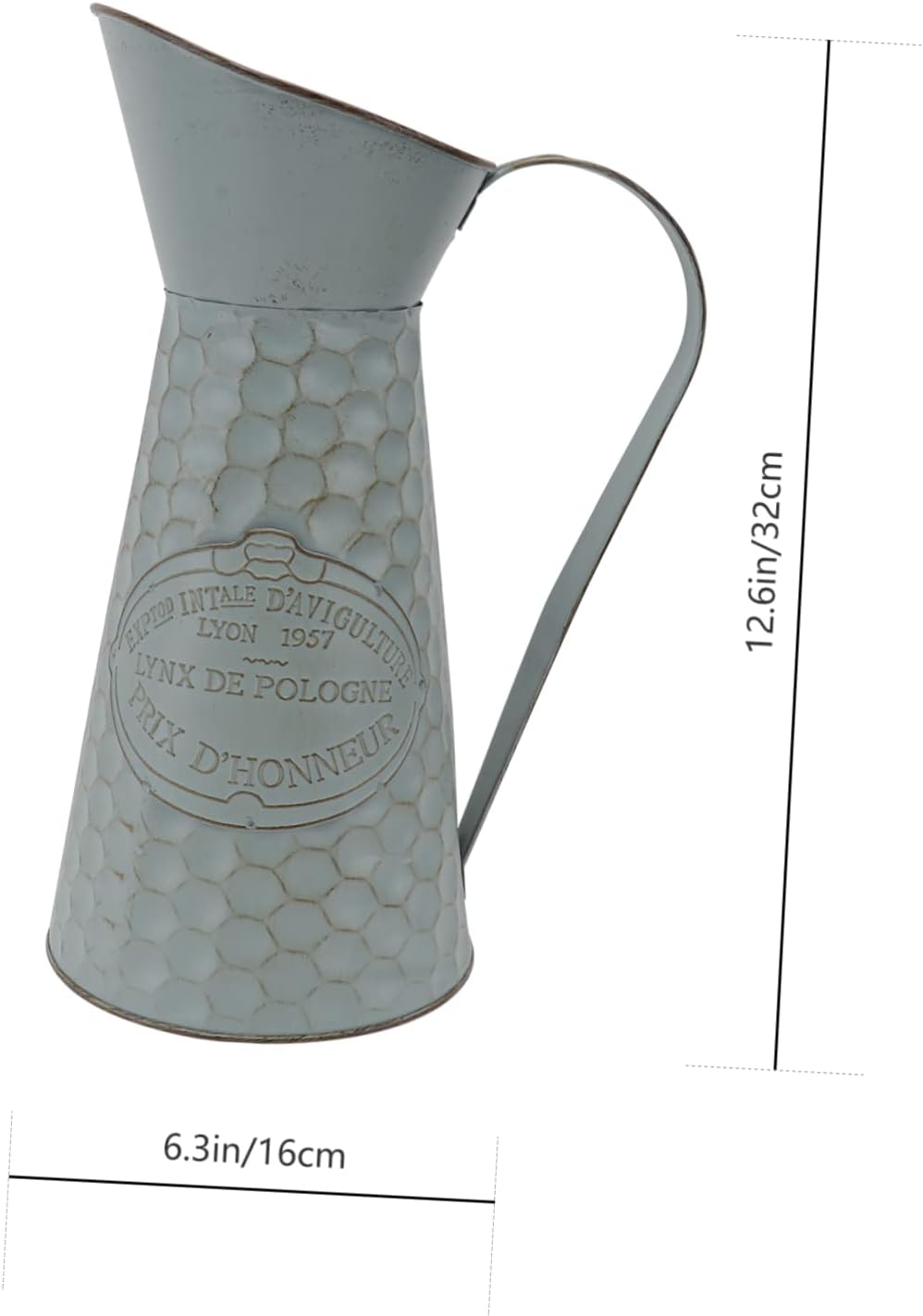 STOBAZA Antique Iron Flower Pot Decorative Vase for Home Decor Chic Style