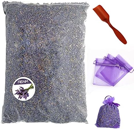 RENM 1 Pound Organic Dried Lavender Buds for Tea and Candles