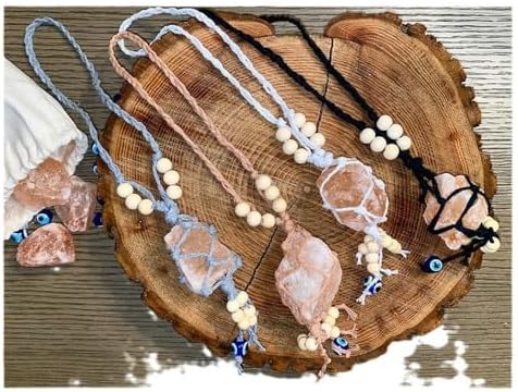 Bigbabybig Natural Crystal Evil Eye Car Charm