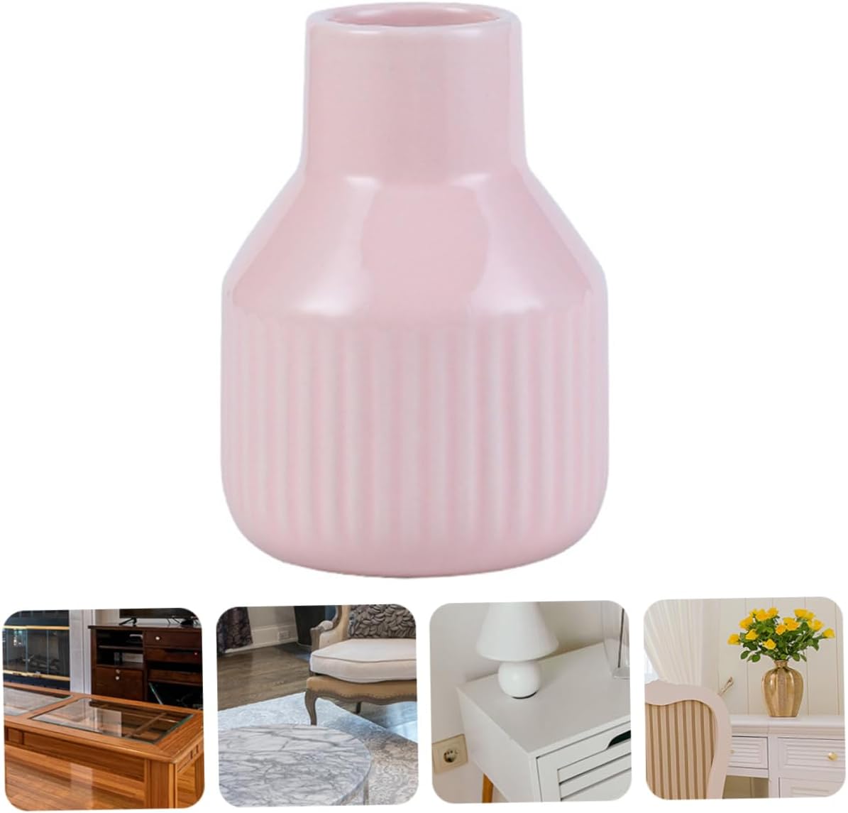 Ceramic Flower Vase Trendy Aesthetic for Home Decor