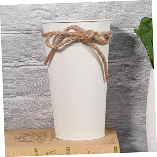 Vintage Iron Bucket for Flowers and Plants