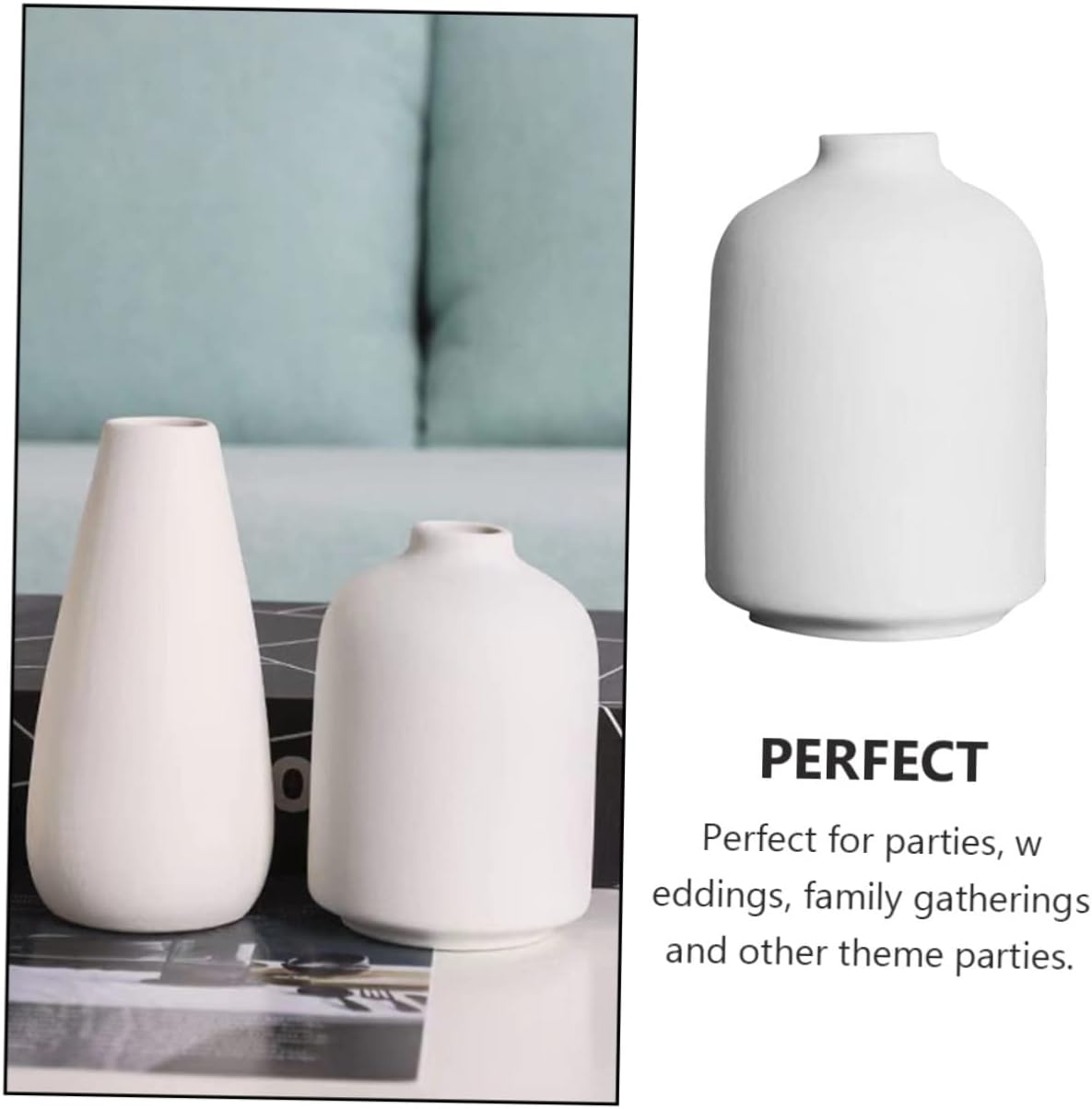 1pc Boho Style Ceramic Flower Vase for Unique Decor