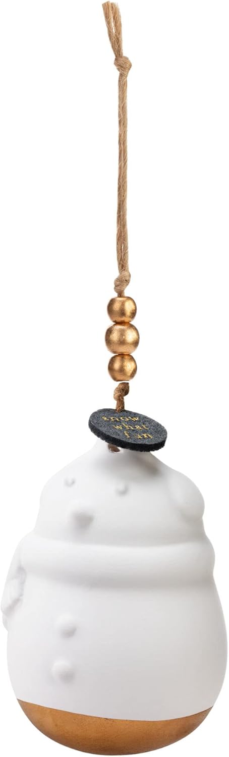 DEMDACO Snowman White Fragrance Diffuser Ornament 2 Pack Set