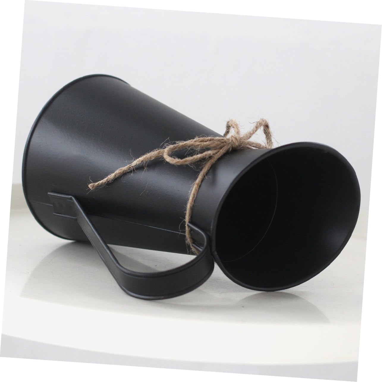 STOBAZA Metal Vintage Flower Bucket for Home Decor