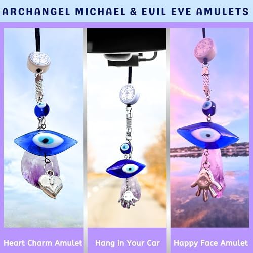 Archangel Michael Amulet Evil Eye Car Charm