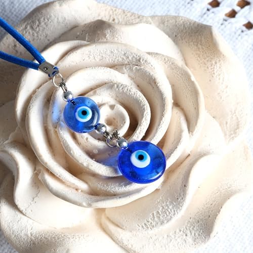 BCS Blue Evil Eye Charm Car Hanging Ornament