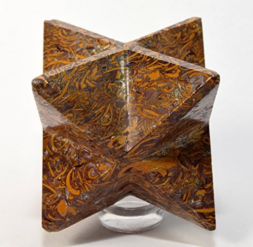 HC Set 25 Inch Mariyam Holly Stone Merkaba Star 8 Point Clear Quartz Pebble