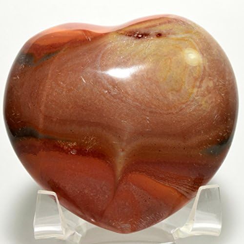 Polychrome Jasper Heart with Acrylic Stand