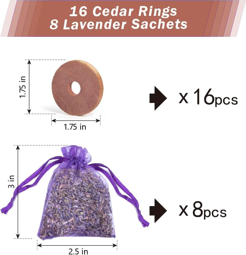 Lavande Sur Terre Cedar Lavender Sachets Set