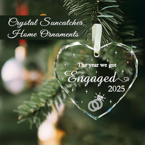 Engagement Gifts for Couples 2025 - Our First Christmas Ornament