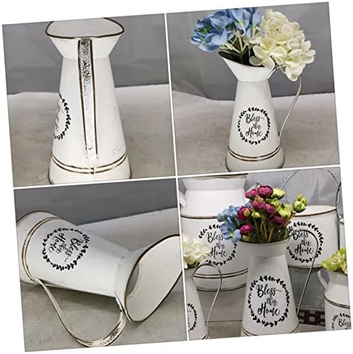 Creative Country Style Vintage White Floral Vase for Home Decor