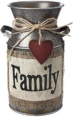 75 Inch Rustic Decorative Vase with Rope and Greeting Design
