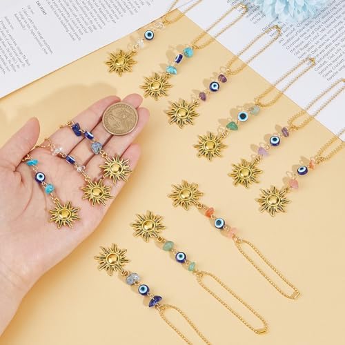 12Pcs Evil Eye Hanging Charms for Car Window Door Frame Balcony