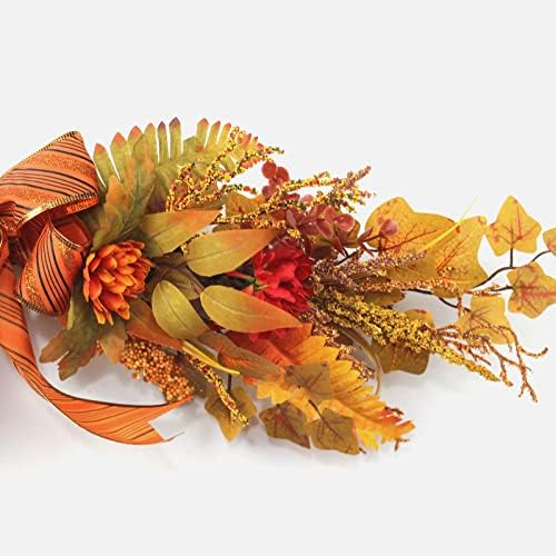 BEIJIALY 28in Autumn Fall Wreath with Bow