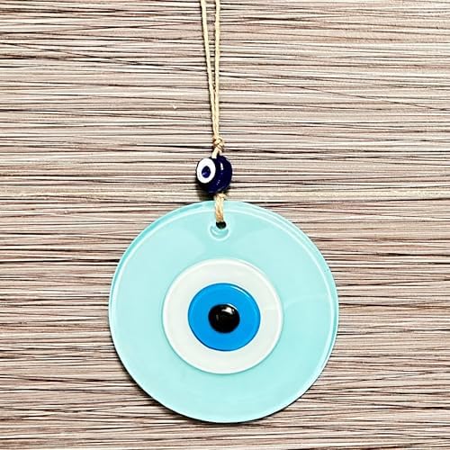 Baby Blue Evil Eye Charm Handmade Home Protection Decor