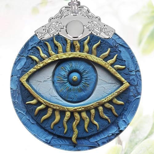 3 Inch Stained Glass Christmas Decoration with Evil Eye