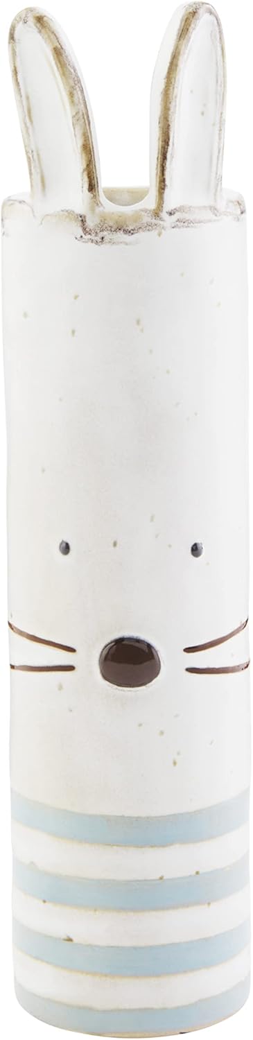 Mud Pie Easter Bunny Bud Vase Blue 7x2
