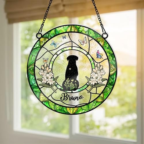 Personalized Dog Lover Suncatcher Custom Dog Breed Decor
