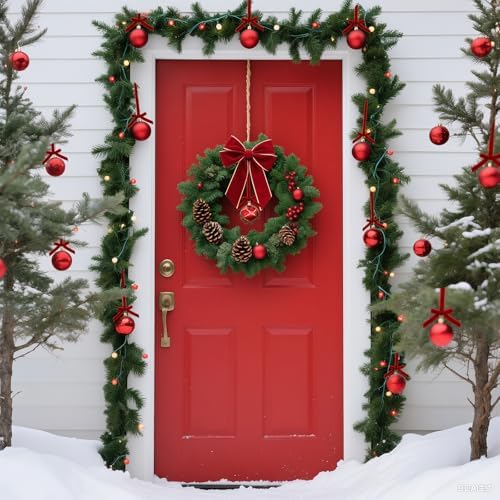 48 Pcs Velvet Christmas Tree Hanging Bows