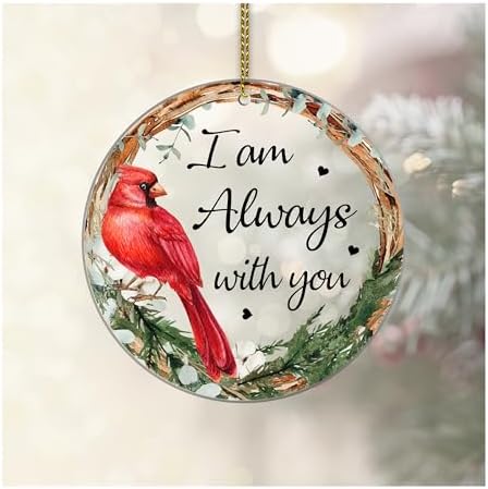 HYTURTLE Memorial Cardinal Christmas Ornament - Sympathy Gift for Loss of Loved Ones