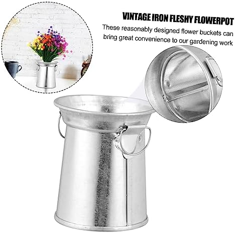 3pcs Iron Art Flower Pot Bucket Planter for Garden
