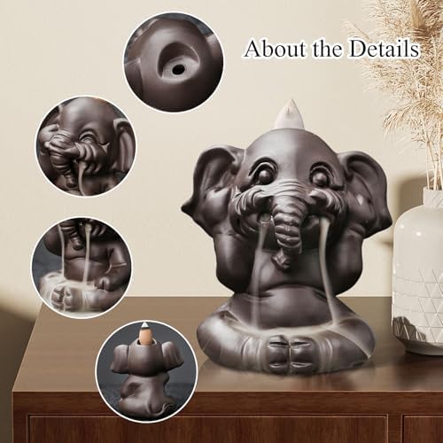 Comeon Backflow Incense Burner Set with Mat and Tweezers