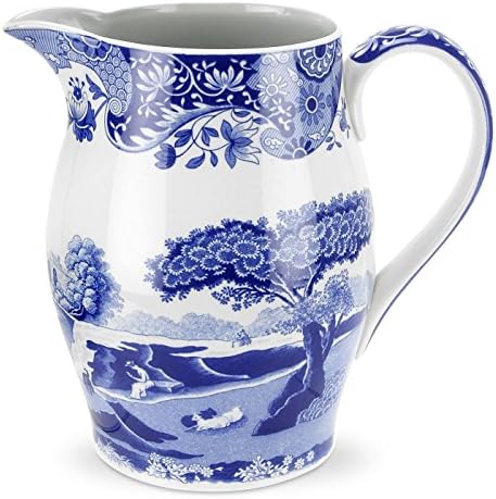 Spode Blue Italian Pitcher 35 Pint