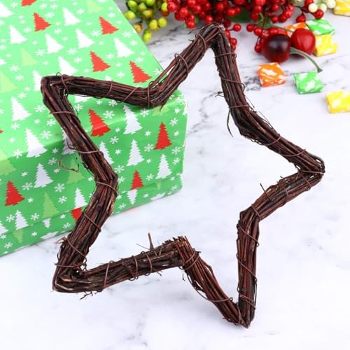 Rattan Wreath Forms Hanging Ornament for Christmas