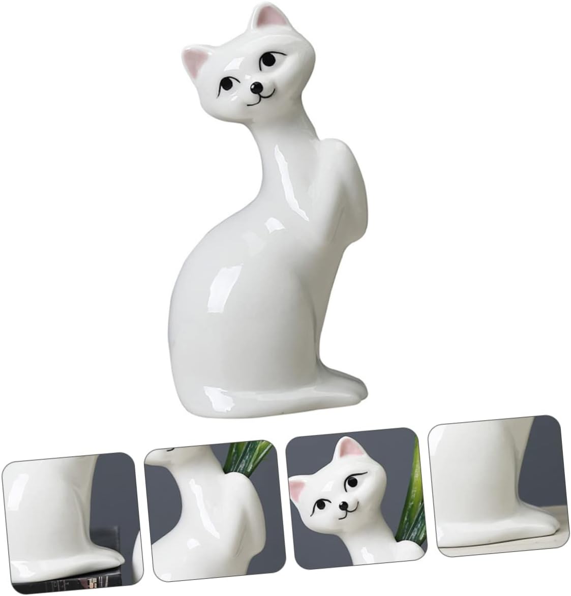 Mini Kitten Ceramic Flower Vase Home Decor
