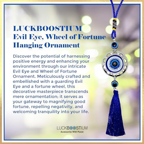 LUCKBOOSTIUM Evil Eye Keychain - Good Luck Protection Charm