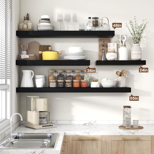 55 Inch Floating Shelf Wall Mount Storage Display