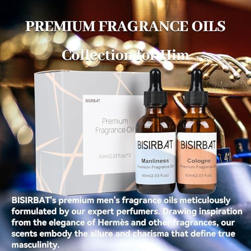 BISIRBAT Mens Fragrance Oil Set 60mlx2 1